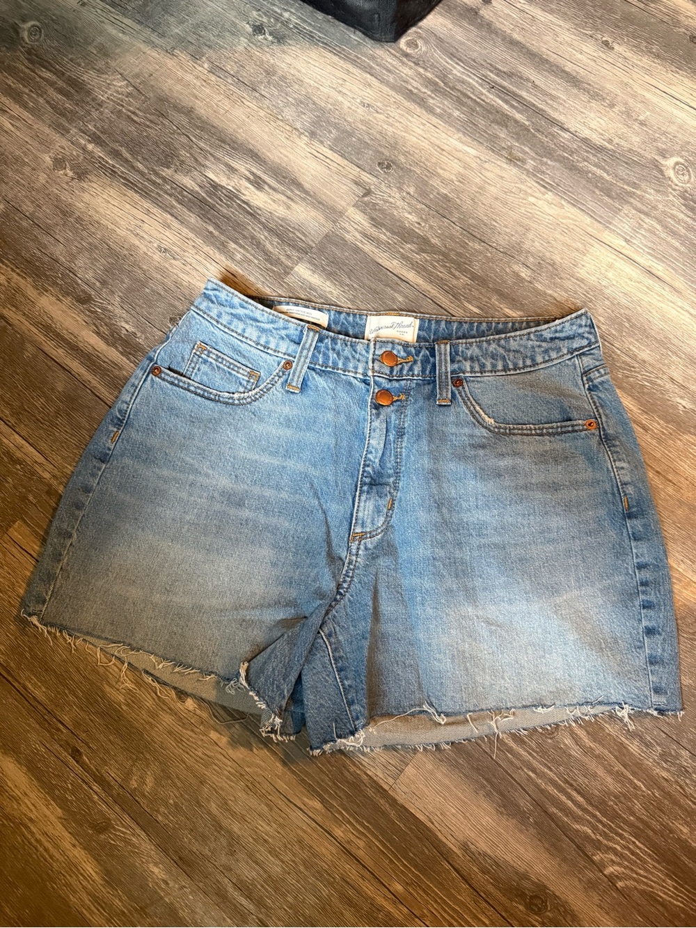 Universal Thread Light Blue High-Rise Denim Cutoff Shorts